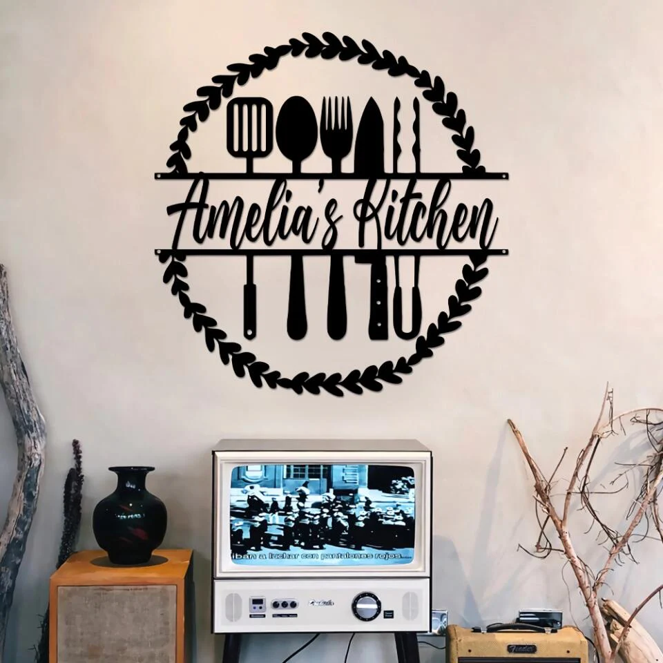 Mom's Kitchen Metal Wall Decor, Custom Metal Art - Image 4