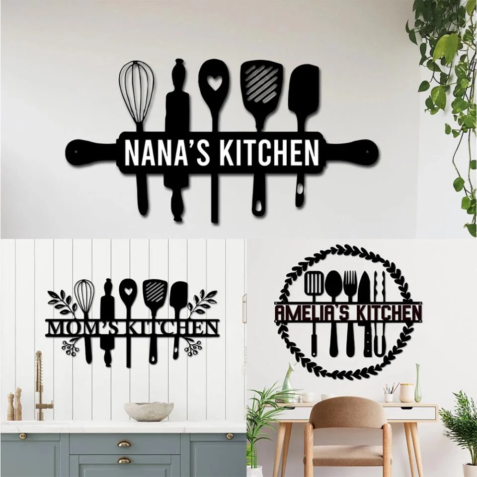 Mom's Kitchen Metal Wall Decor, Custom Metal Art - Image 8