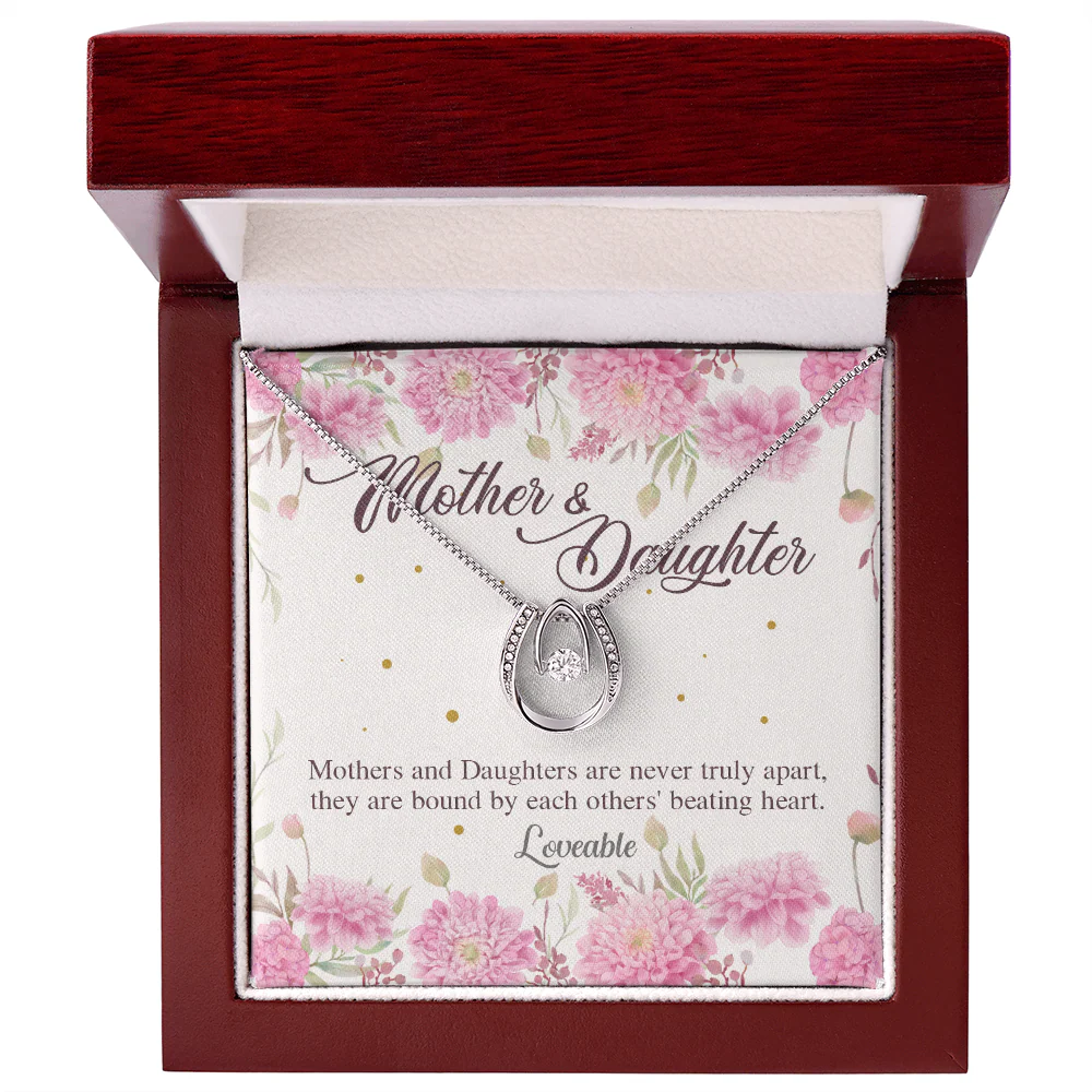 Mother And Daughter Are Never Truly Apart - White Gold Necklace - Mother And Daughter Gift - Image 4