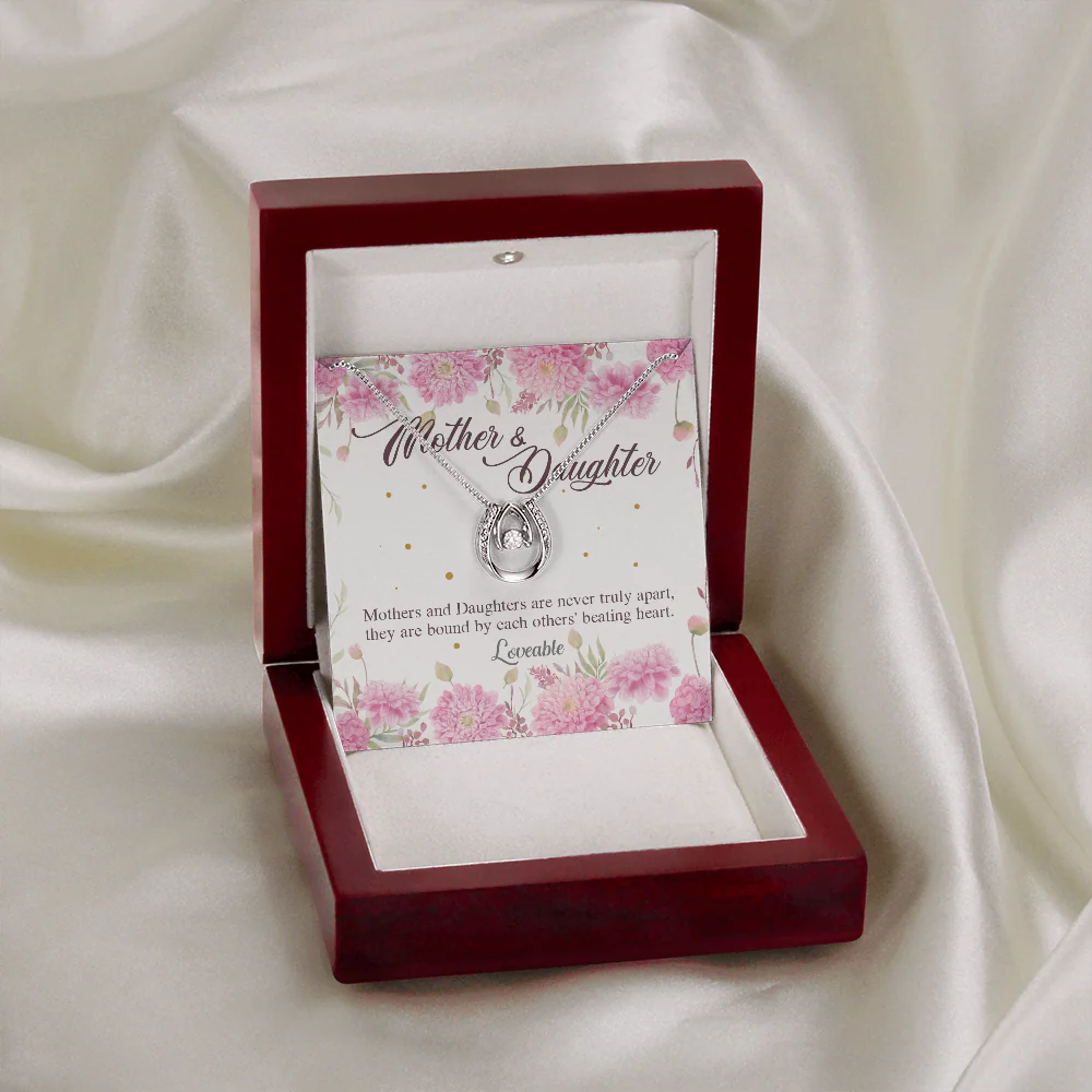 Mother And Daughter Are Never Truly Apart - White Gold Necklace - Mother And Daughter Gift - Image 5