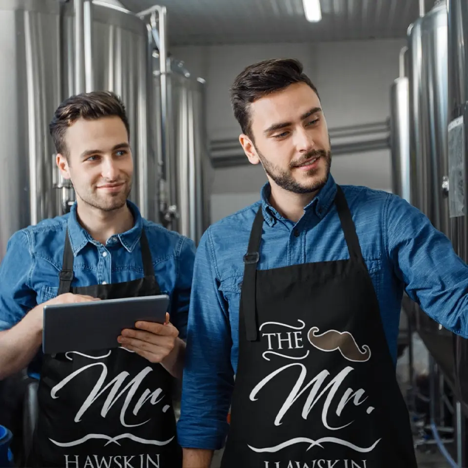 Mr and Mrs Personalized Apron For Couple - Image 10