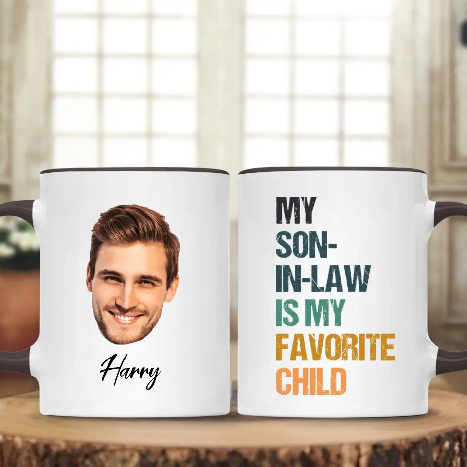 My Daughter-in-law/Son-in-law is My Favorite Child - Personalized Mug with Photo - Custom Coffee Mug - Funny Gifts - Image 2