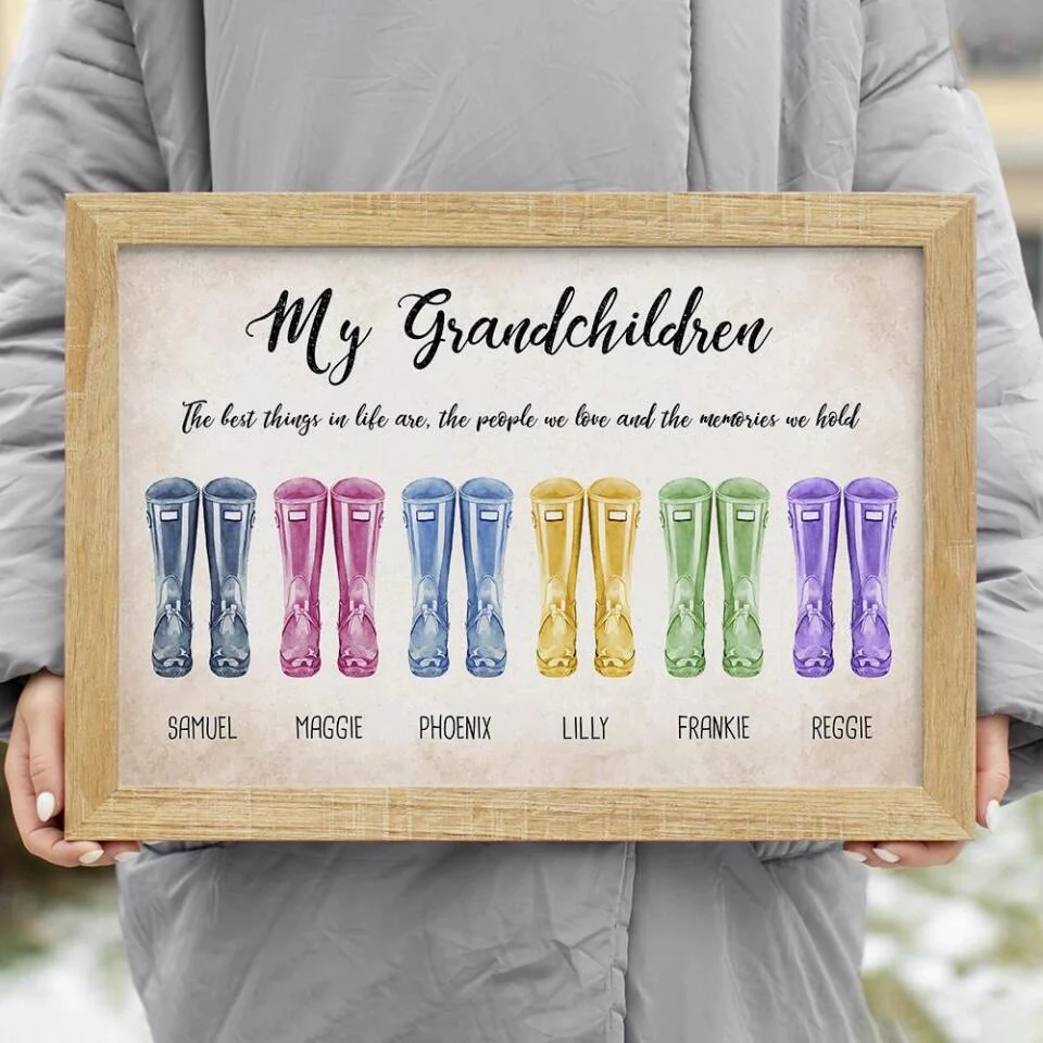 My Grandchildren The Best Thing In Life Custom Canvas Poster Gift For Grandparents - Image 10