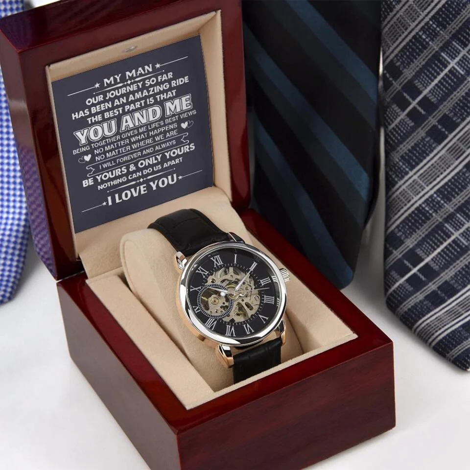 My Man, Our Journey So Far - Personalized Watch - Gift For Husband or Dad - Image 3