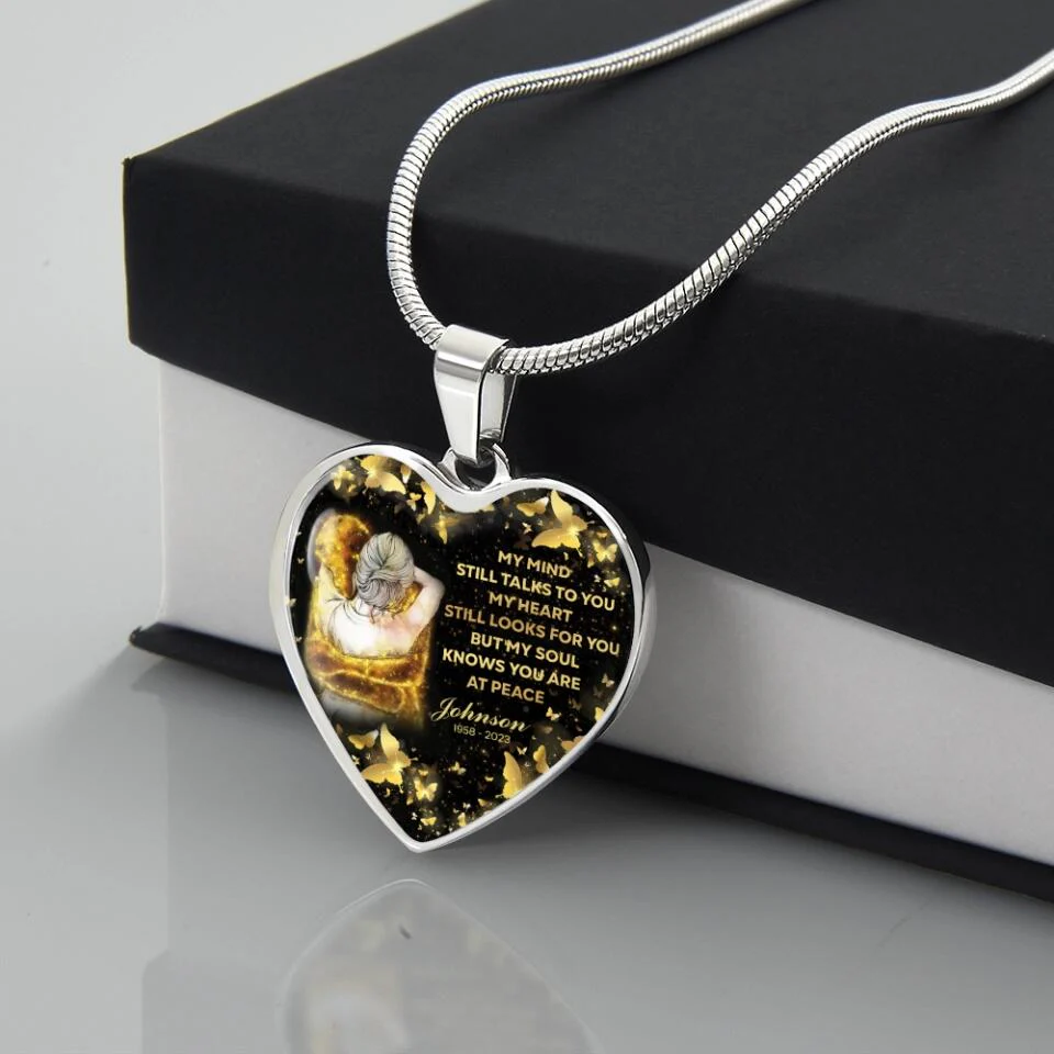 My Soul Knows You Are At Peace Personalized Necklace Memorial Gift For Family - Image 6