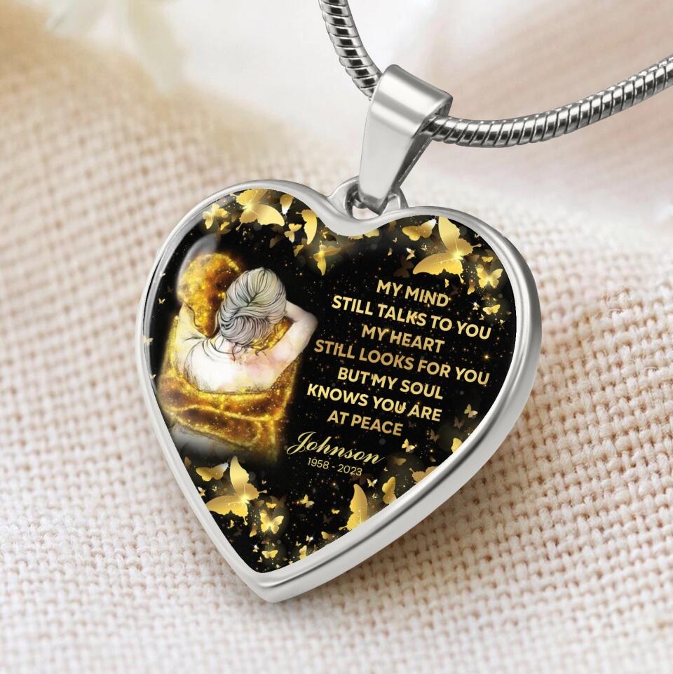 My Soul Knows You Are At Peace Personalized Necklace Memorial Gift For Family - Image 8