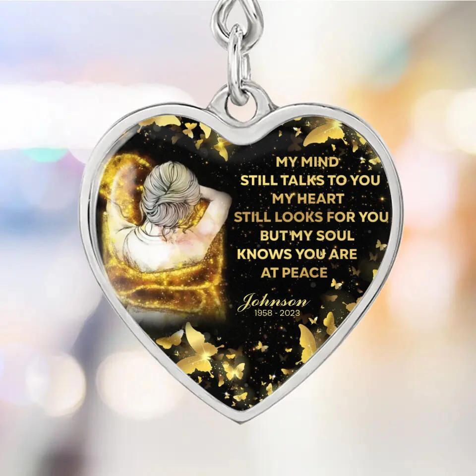 My Soul Knows You Are At Peace Personalized Necklace Memorial Gift For Family - Image 9