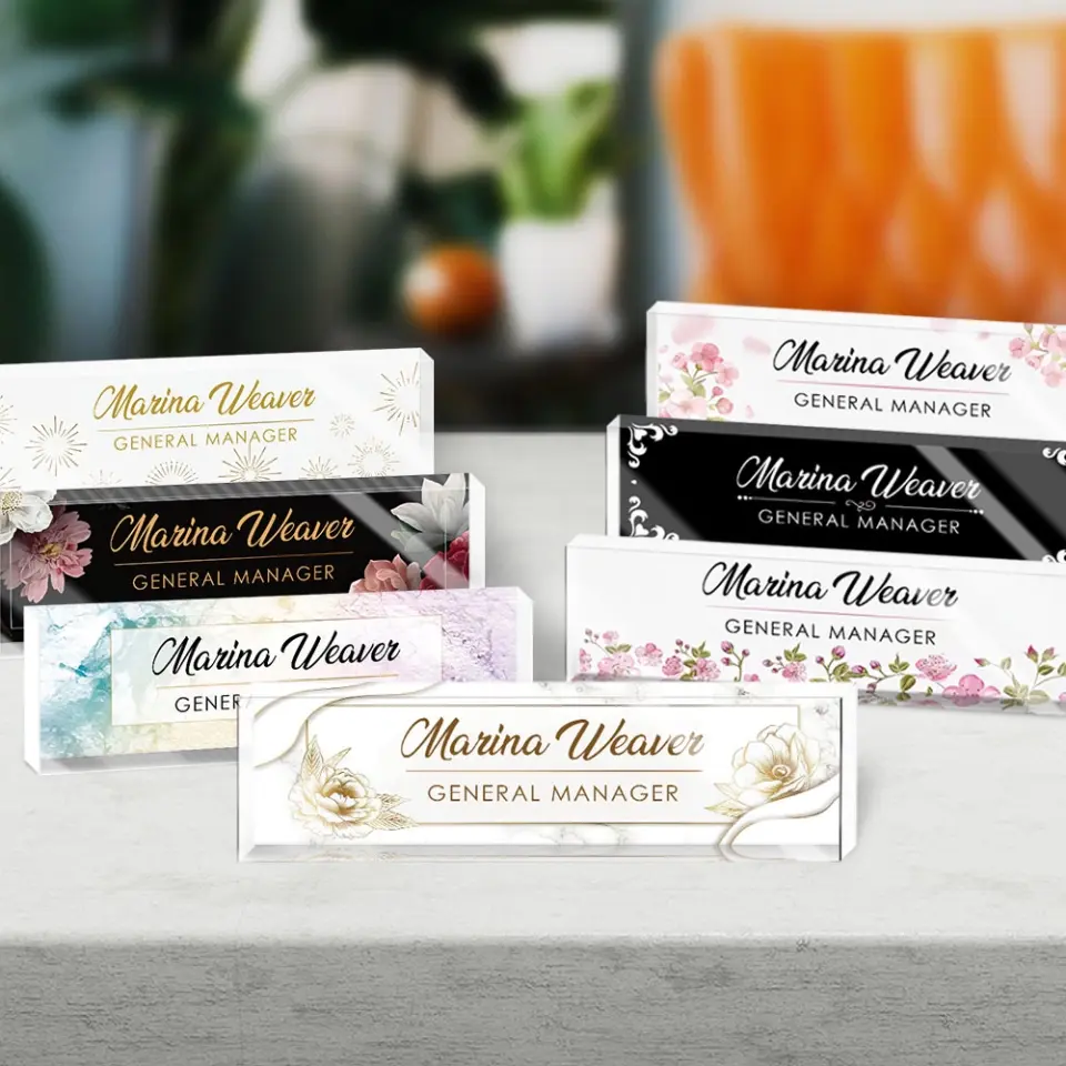 Name Tag Office Personalized Desk Nameplate Gift For Teacher Professor Principal - Image 3