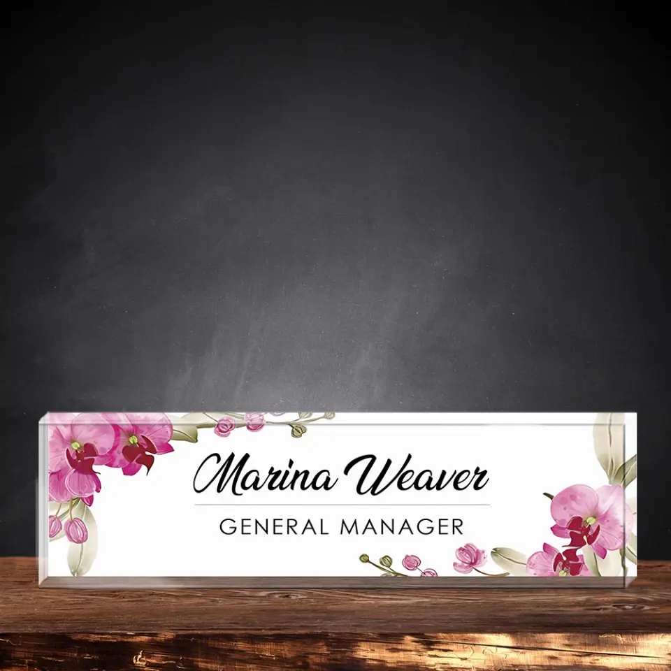 Name Tag Office Personalized Desk Nameplate Gift For Teacher Professor Principal - Image 4
