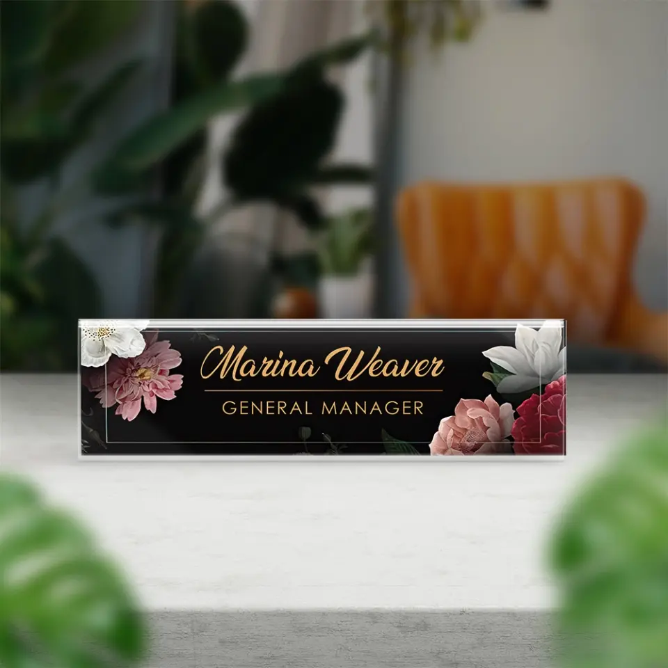 Name Tag Office Personalized Desk Nameplate Gift For Teacher Professor Principal - Image 5