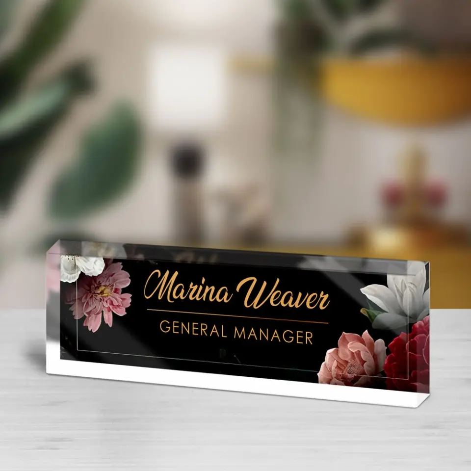 Name Tag Office Personalized Desk Nameplate Gift For Teacher Professor Principal - Image 7