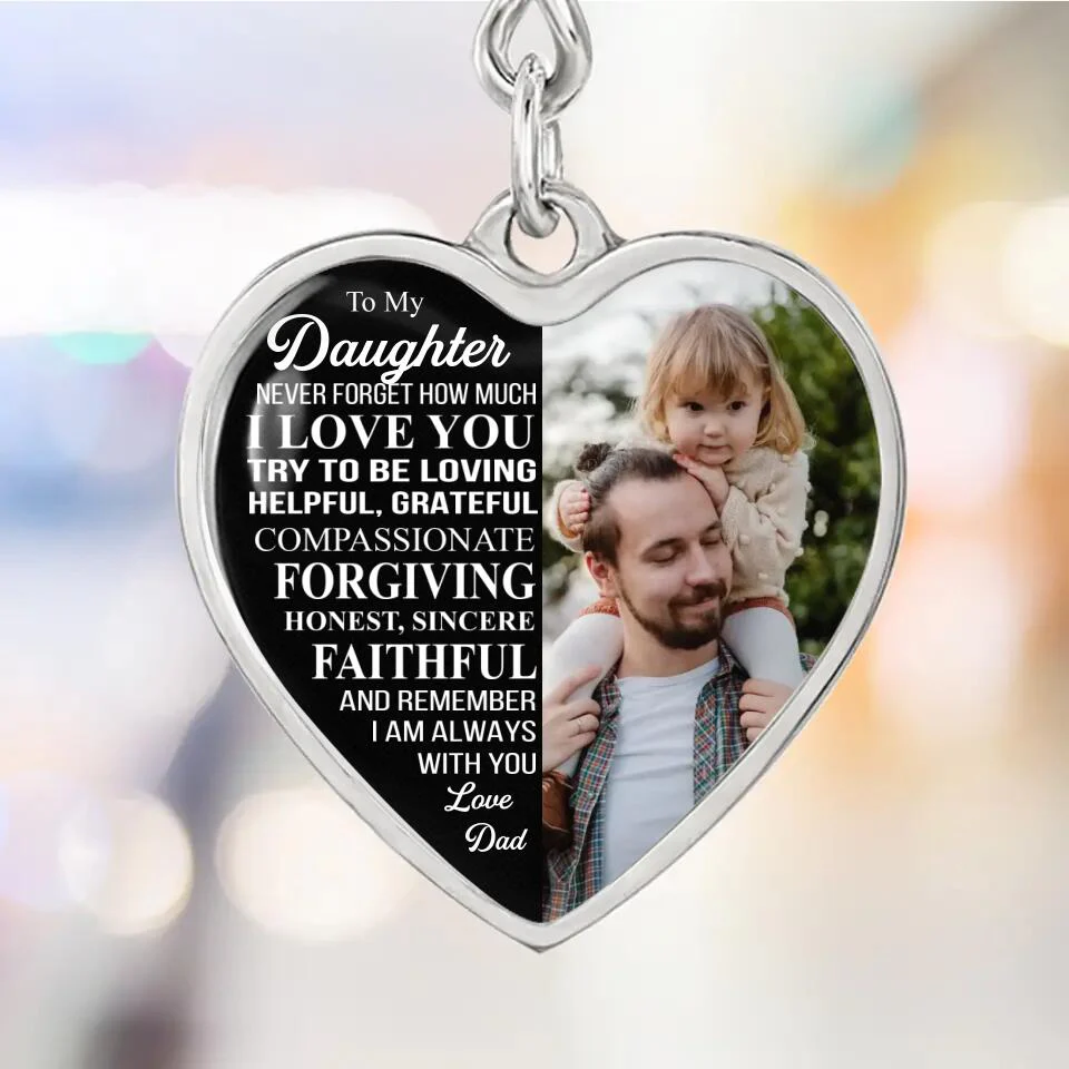 Never Forget How Much I Love You Personalized Necklace - Image 7