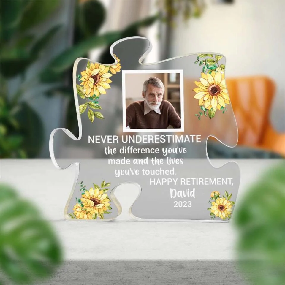Never Underestimate The Difference You've Made And The Lives You've Touched Personalized Acrylic Plaque - Image 6