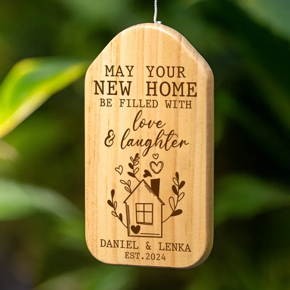 New Home New Adventure New Memories - Housewarming Gifts - Custom Wind Chimes - Christmas, Anniversary, New Home Gifts for Couples - Image 4