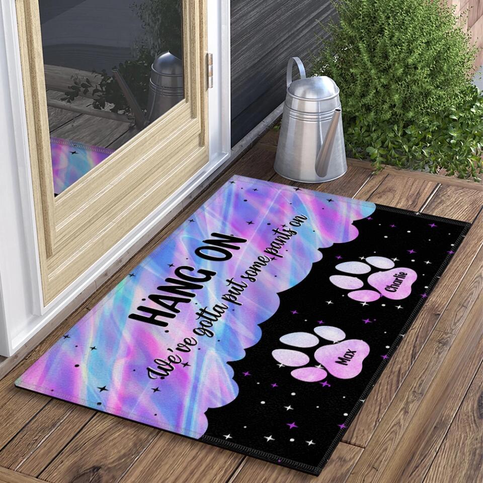 No Need To Knock We Know You Are Here Personalized Doormat Gift For Family Dog Lovers - Image 9