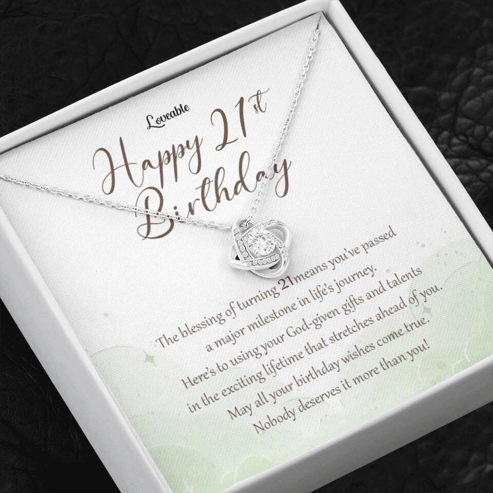 Nobody Deserves It More Than You Personalized Birthday Necklace Gift For Daughter - Image 2