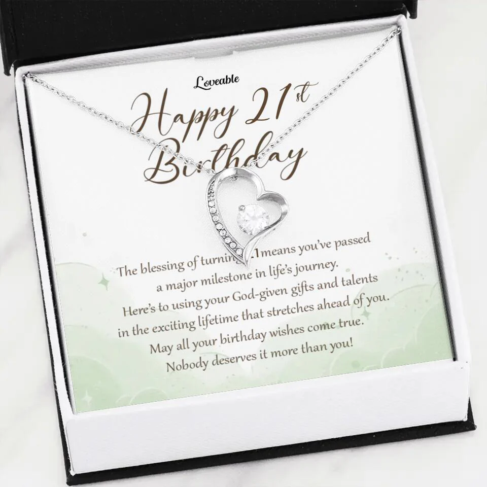 Nobody Deserves It More Than You Personalized Birthday Necklace Gift For Daughter - Image 21