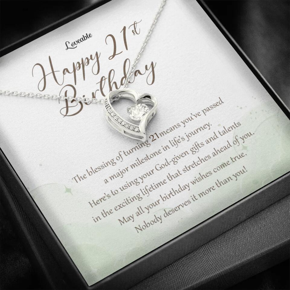 Nobody Deserves It More Than You Personalized Birthday Necklace Gift For Daughter - Image 23