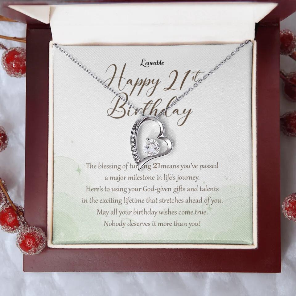 Nobody Deserves It More Than You Personalized Birthday Necklace Gift For Daughter - Image 27