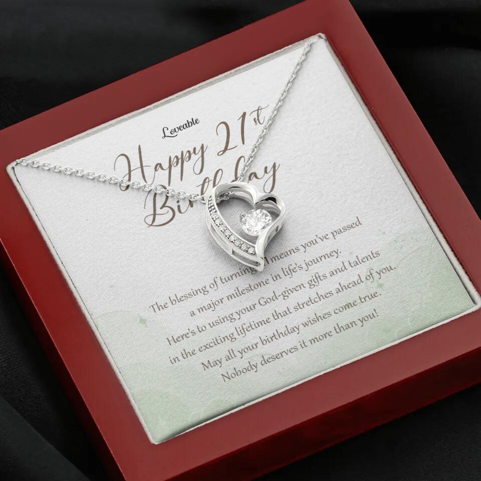 Nobody Deserves It More Than You Personalized Birthday Necklace Gift For Daughter - Image 34