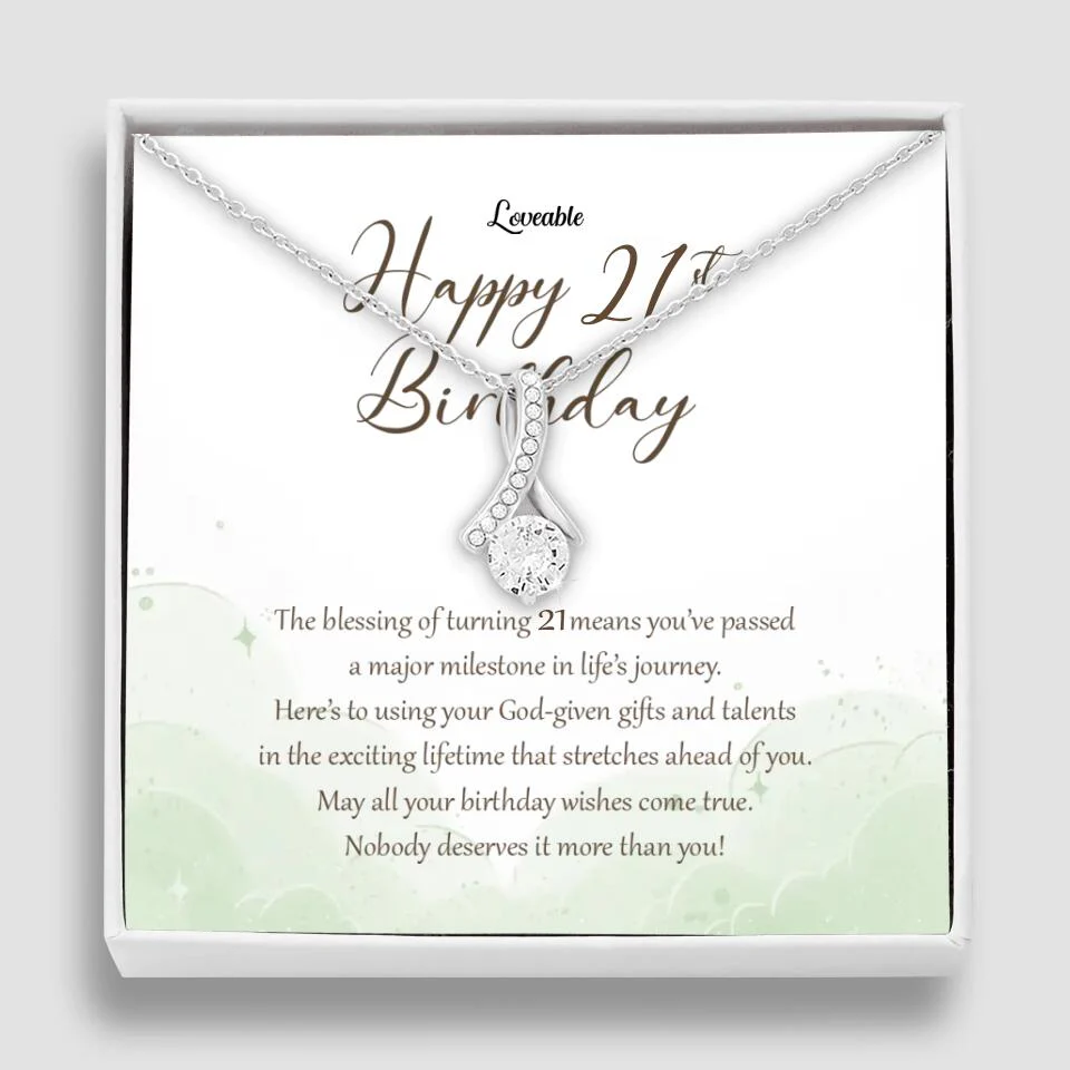 Nobody Deserves It More Than You Personalized Birthday Necklace Gift For Daughter - Image 48