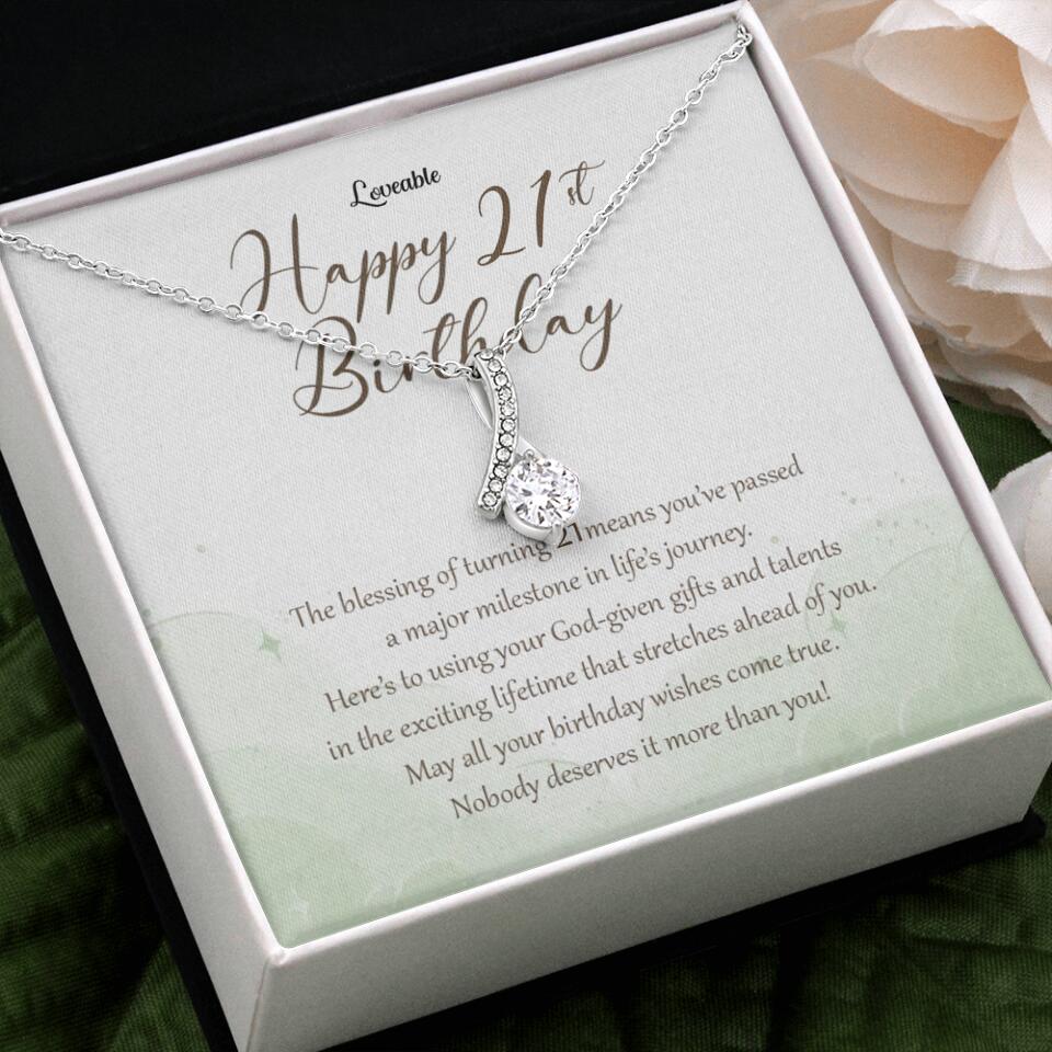 Nobody Deserves It More Than You Personalized Birthday Necklace Gift For Daughter - Image 49