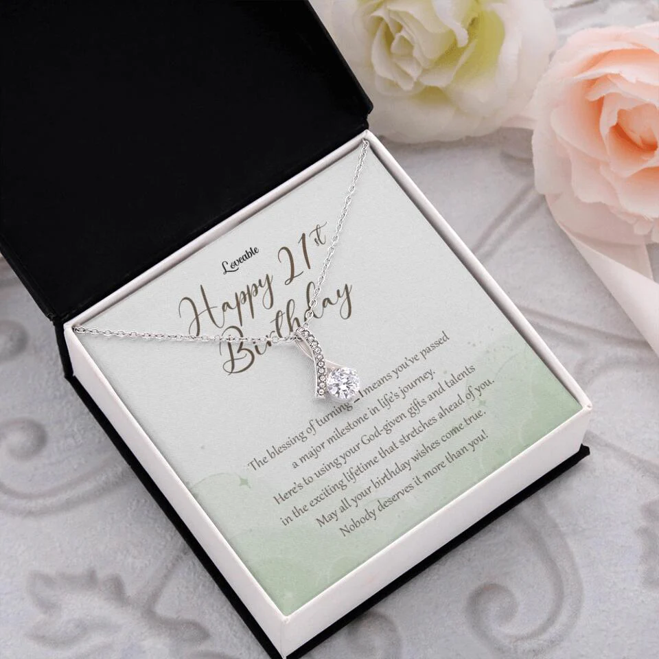 Nobody Deserves It More Than You Personalized Birthday Necklace Gift For Daughter - Image 51