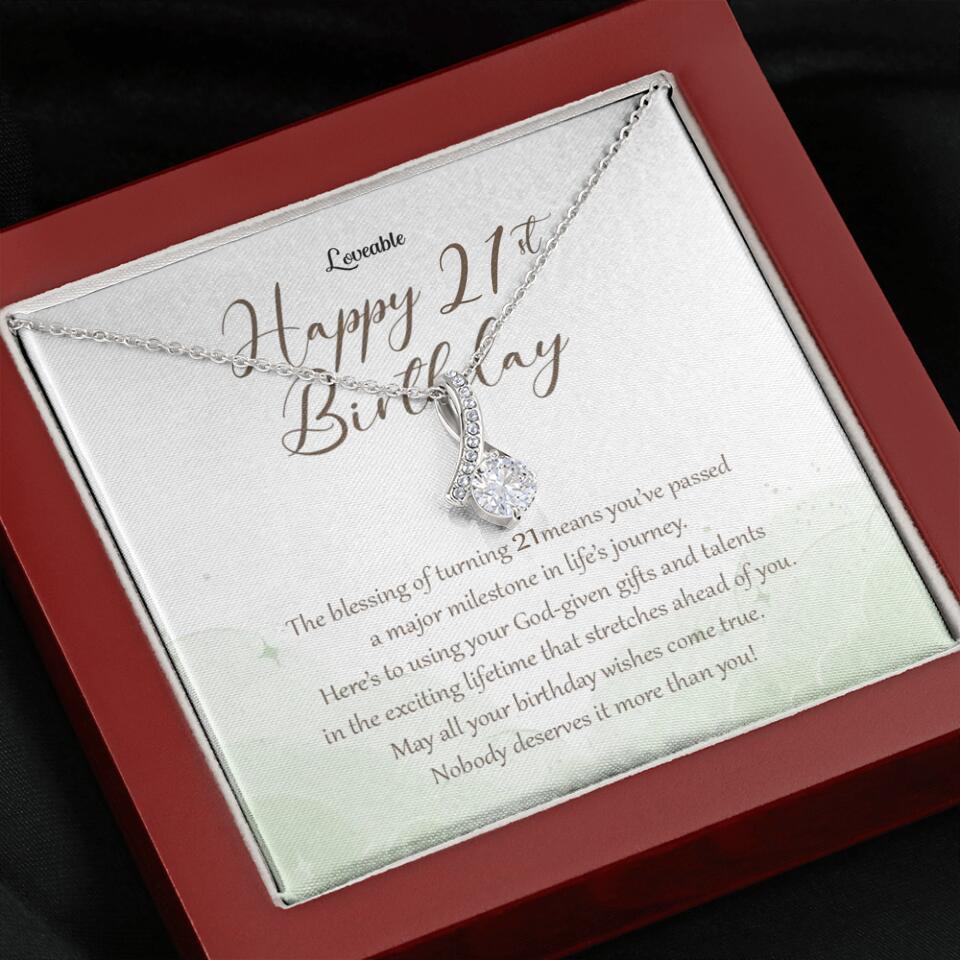 Nobody Deserves It More Than You Personalized Birthday Necklace Gift For Daughter - Image 54