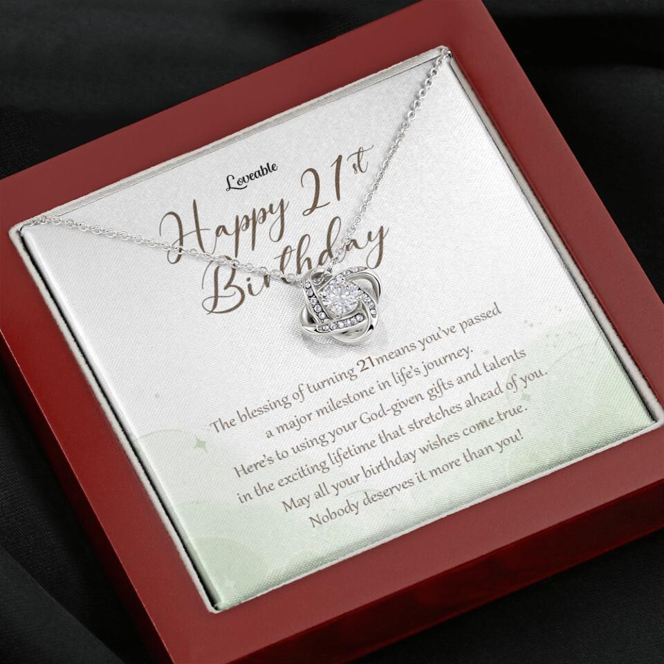 Nobody Deserves It More Than You Personalized Birthday Necklace Gift For Daughter - Image 7