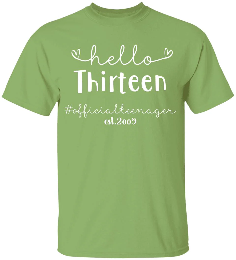 Official Teenager Hello New Age Personalized T shirt - Image 3