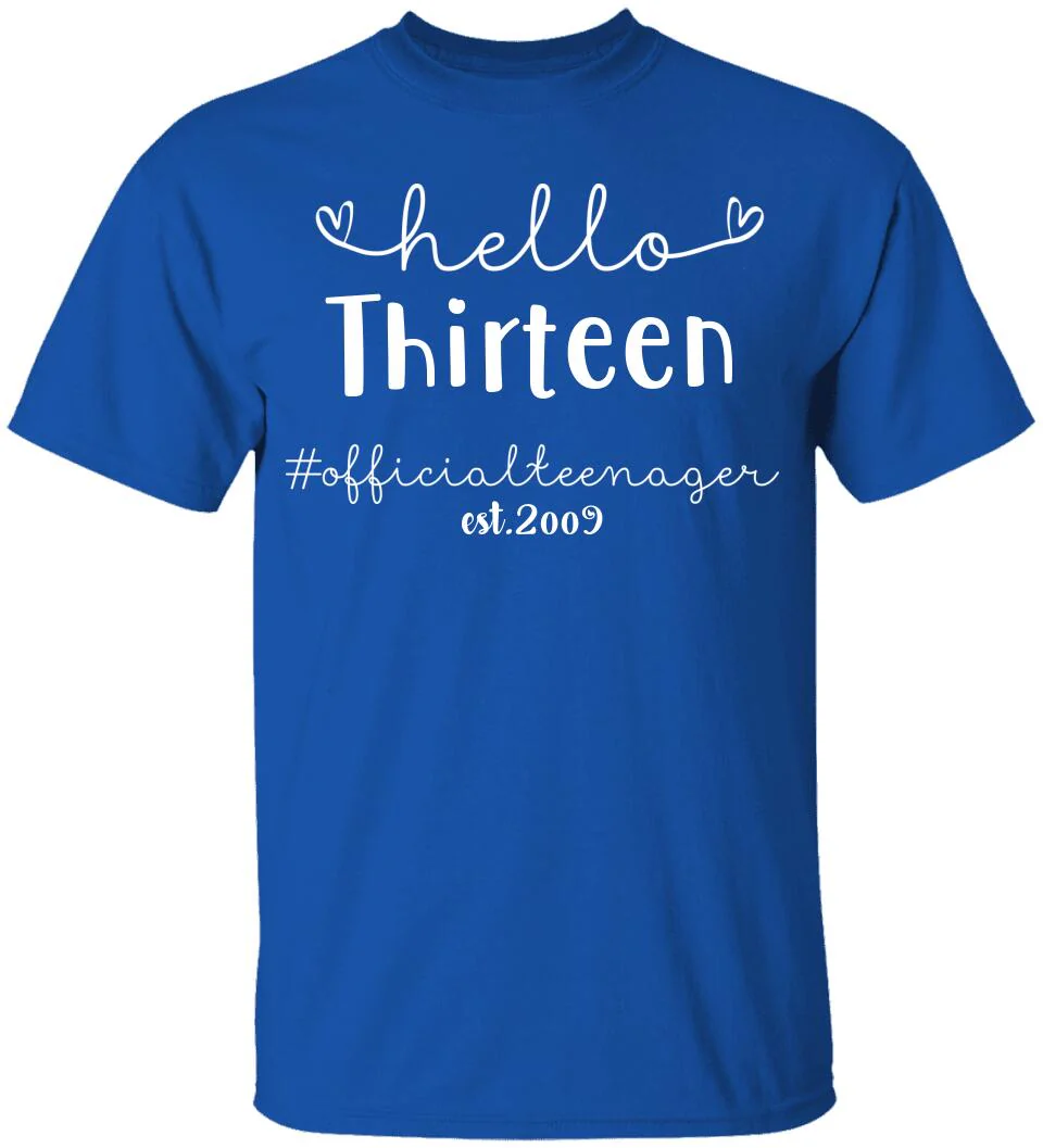 Official Teenager Hello New Age Personalized T shirt - Image 4