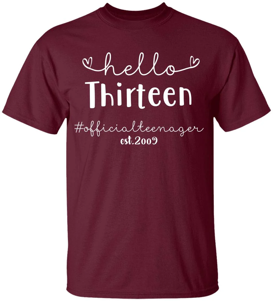 Official Teenager Hello New Age Personalized T shirt - Image 6