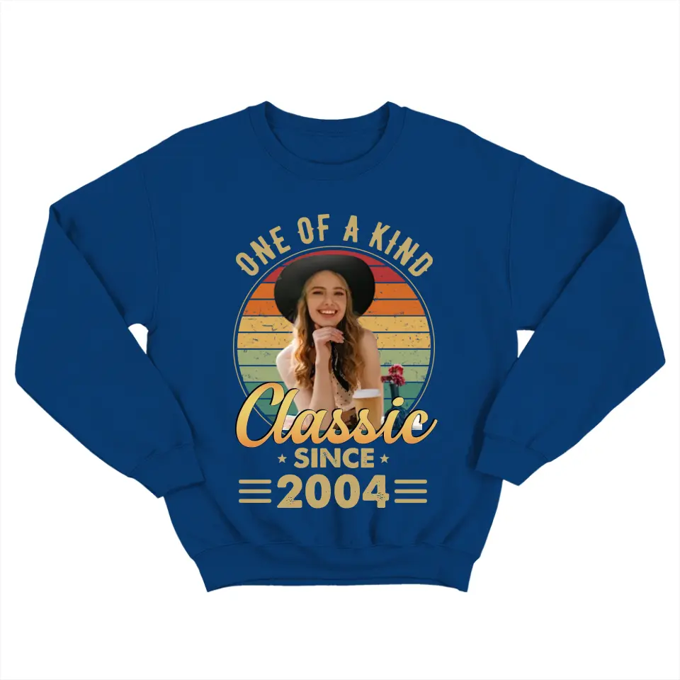 One Of A Kind - Vintage Retro Birthday Shirt - Upload Photo Birthday Gift | 303IHPNPTS129 - Image 10