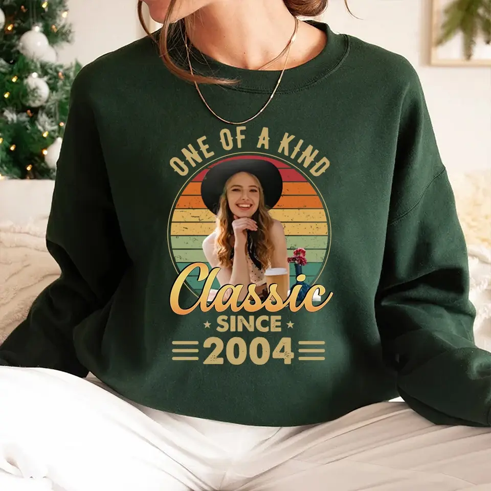 One Of A Kind - Vintage Retro Birthday Shirt - Upload Photo Birthday Gift | 303IHPNPTS129 - Image 18