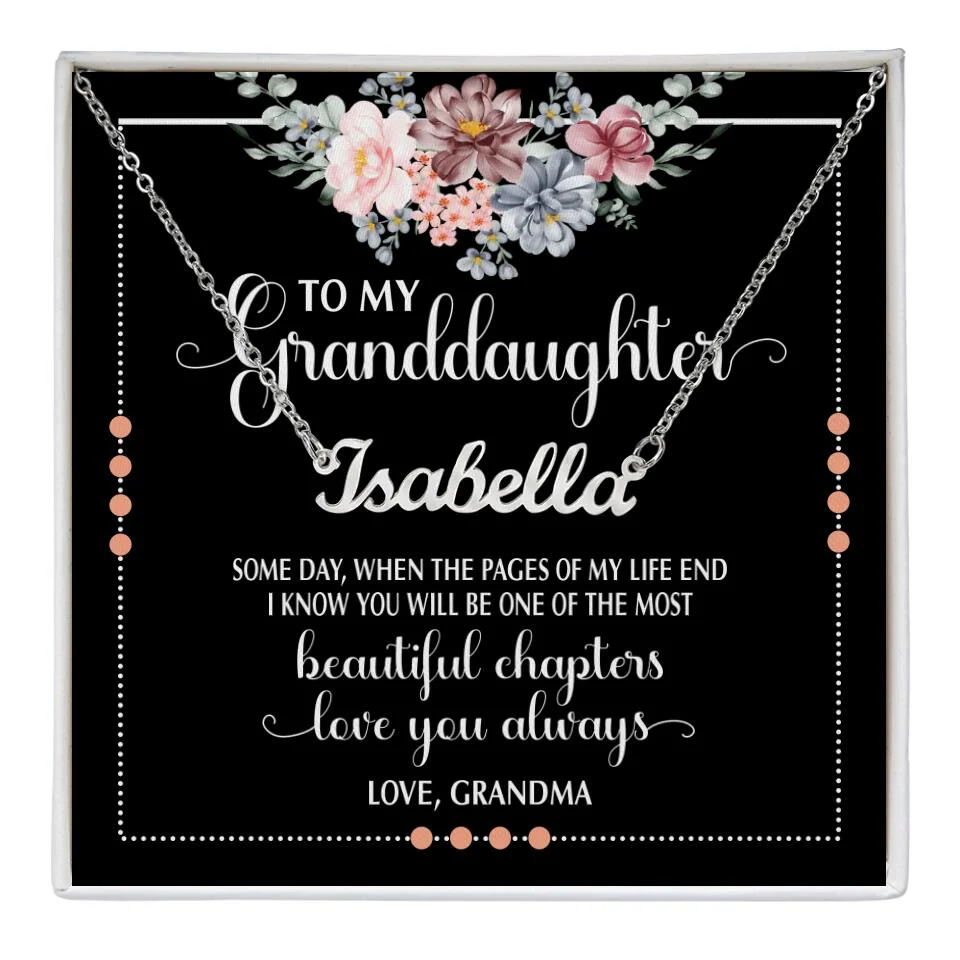I Know You Will Be One of the Most Beautiful Chapters - Personalized Necklace - Birthday Gift for Grandchildren - Image 4