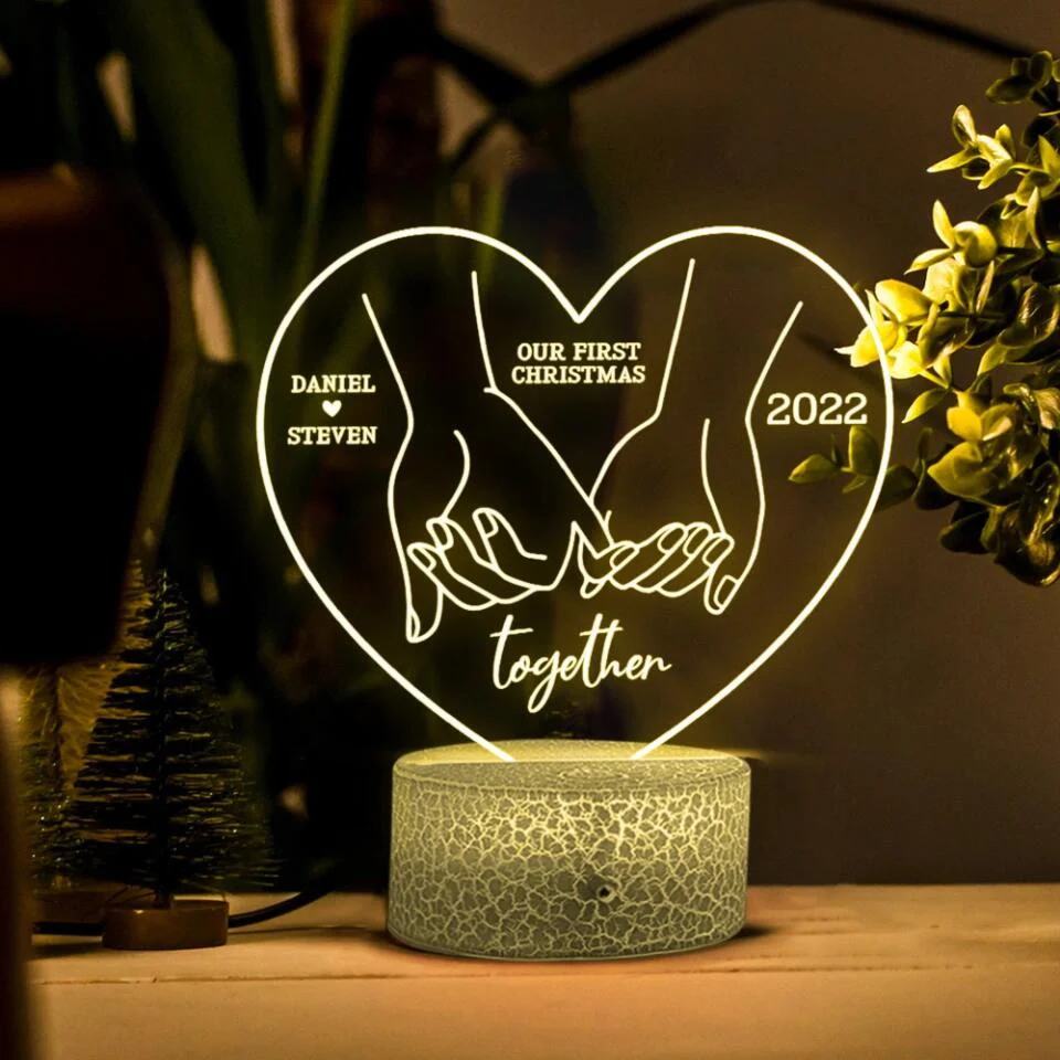 Our First Christmas Together Personalized LED Light - Image 4