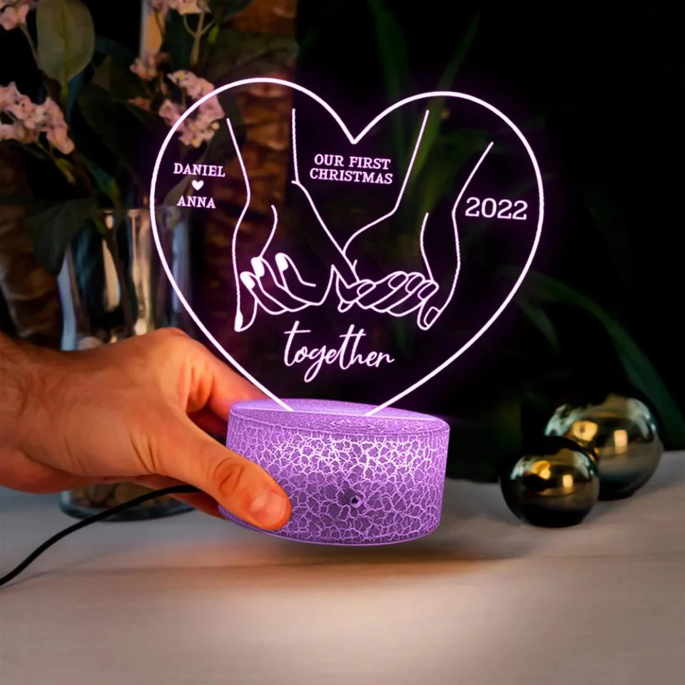Our First Christmas Together Personalized LED Light - Image 5