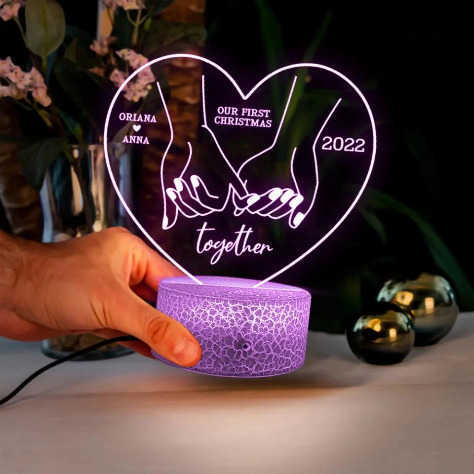 Our First Christmas Together Personalized LED Light - Image 6