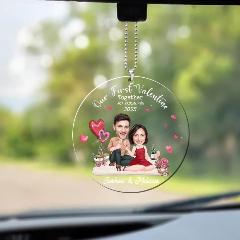 Personalized Valentine Gifts - Our First Valentine Together - Custom Face Ornament - Best Valentine Couple For Him, Her - Image 6
