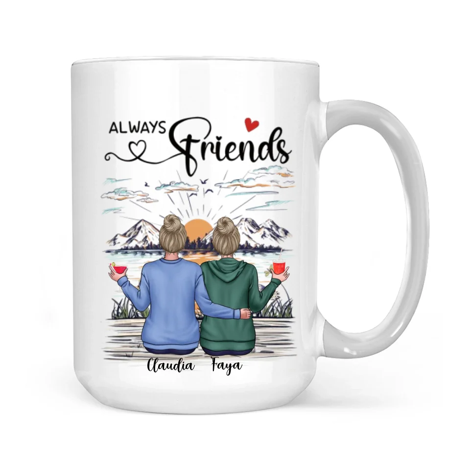 Our Friendship Is A True Blessing To Me - Personalized Mug - Gift For Friends - Image 14