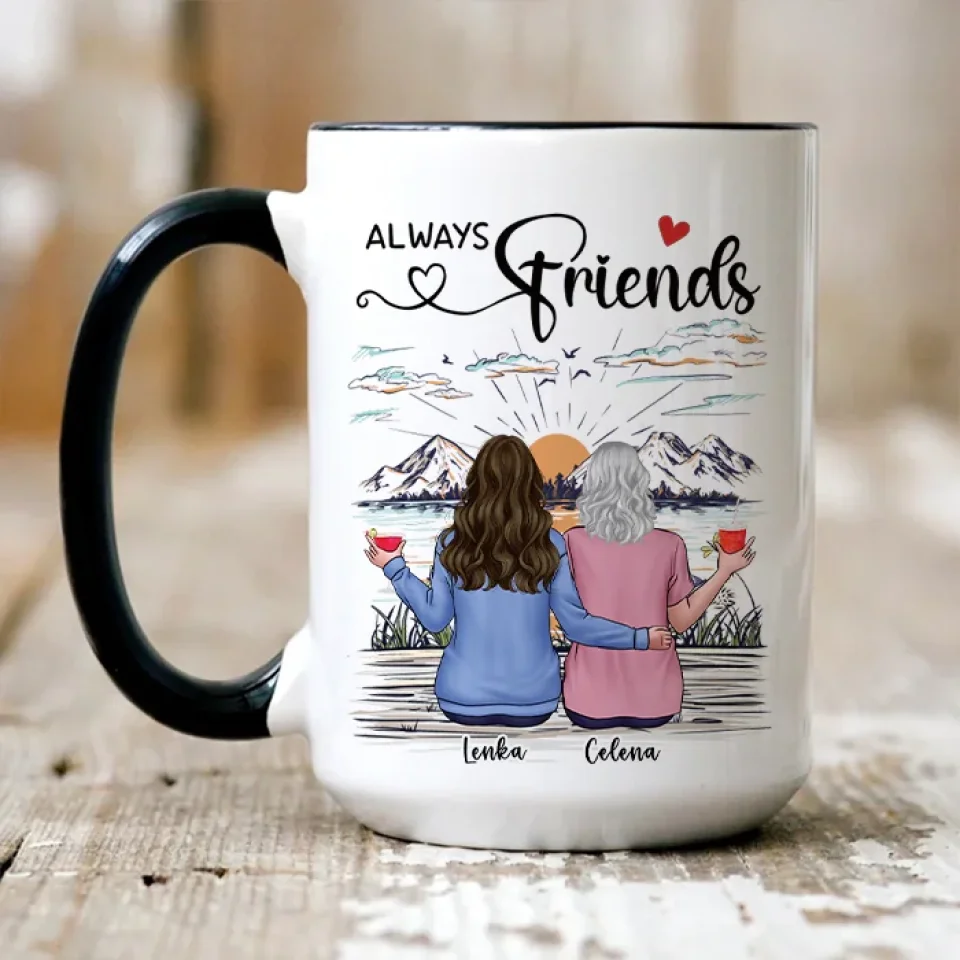 Our Friendship Is A True Blessing To Me - Personalized Mug - Gift For Friends - Image 19