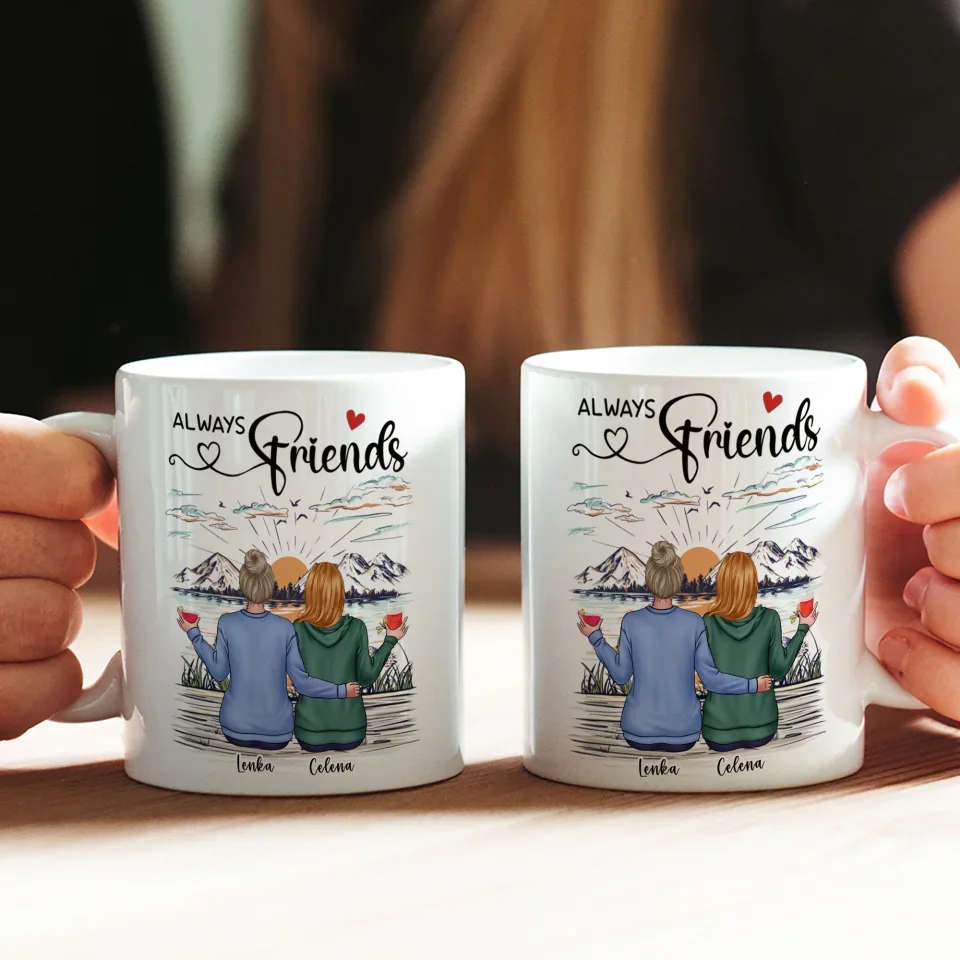 Our Friendship Is A True Blessing To Me - Personalized Mug - Gift For Friends - Image 4