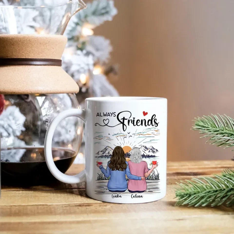 Our Friendship Is A True Blessing To Me - Personalized Mug - Gift For Friends - Image 5