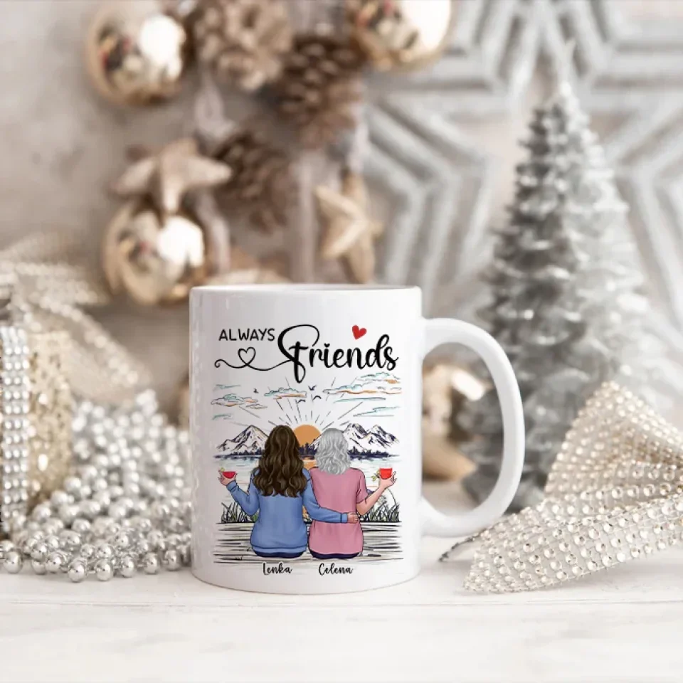 Our Friendship Is A True Blessing To Me - Personalized Mug - Gift For Friends - Image 7