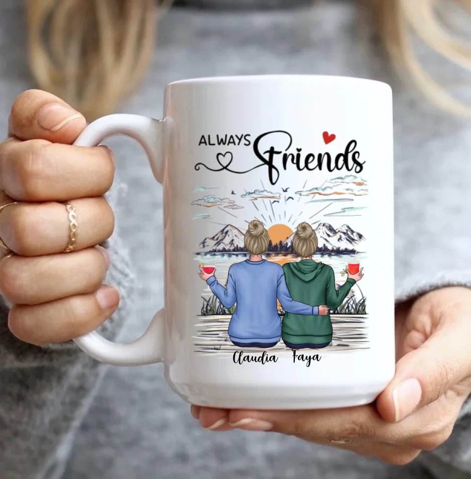 Our Friendship Is A True Blessing To Me - Personalized Mug - Gift For Friends - Image 9