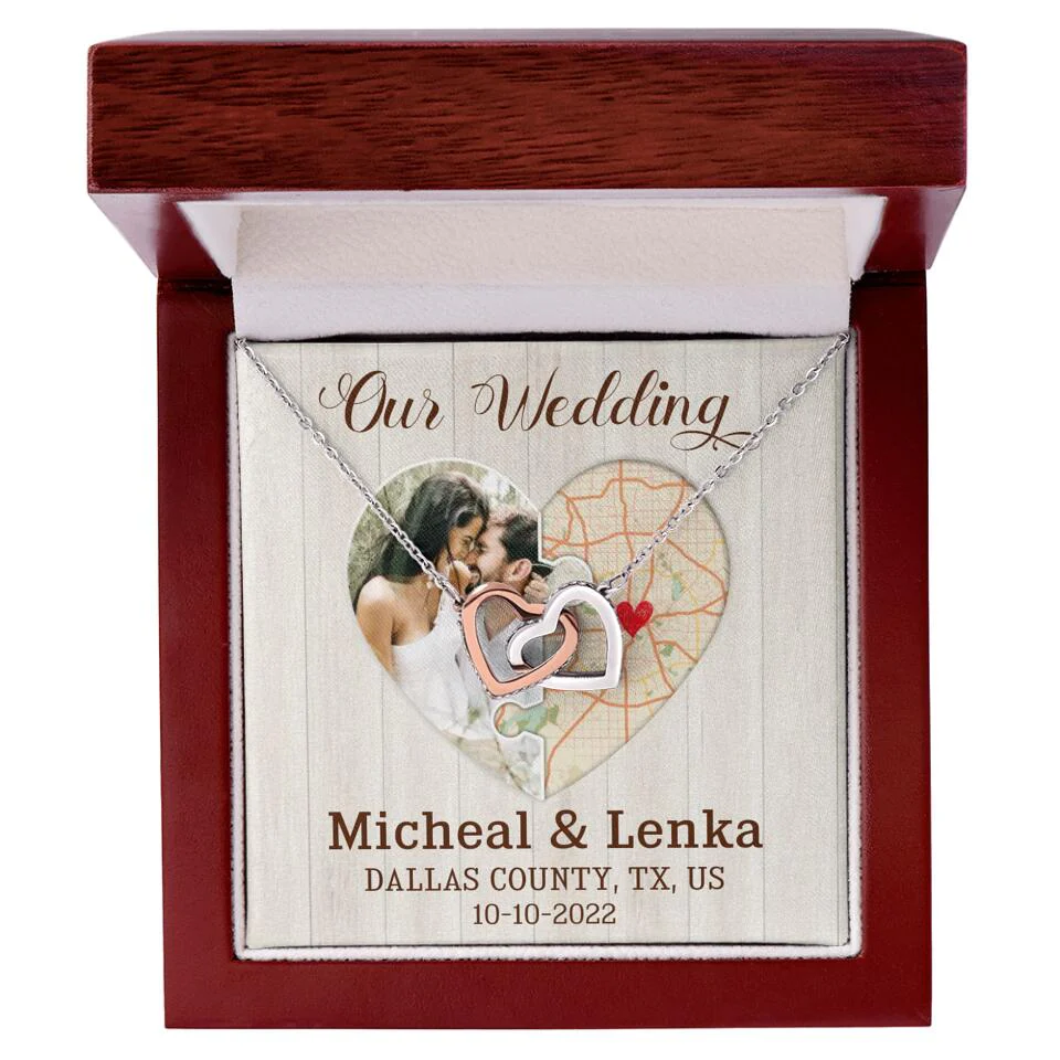 Our Wedding - Personalized White Gold Necklace - Image 12