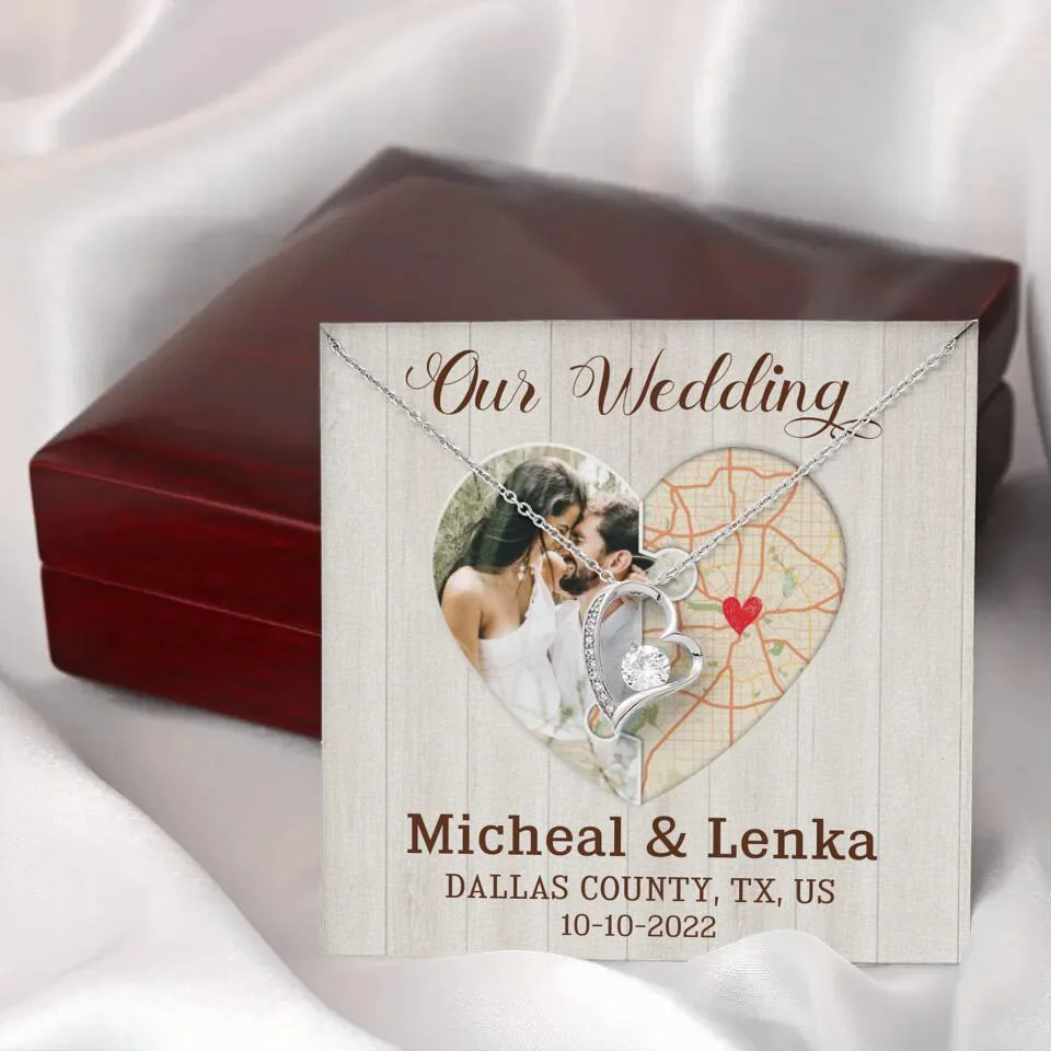 Our Wedding - Personalized White Gold Necklace - Image 31