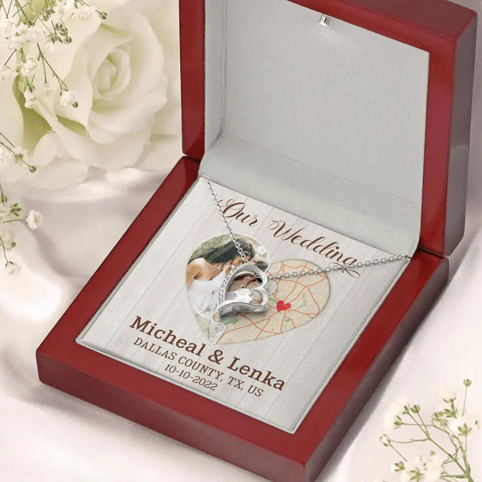 Our Wedding - Personalized White Gold Necklace - Image 33
