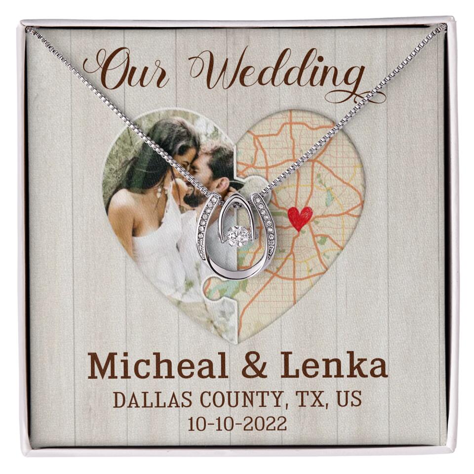 Our Wedding - Personalized White Gold Necklace - Image 35