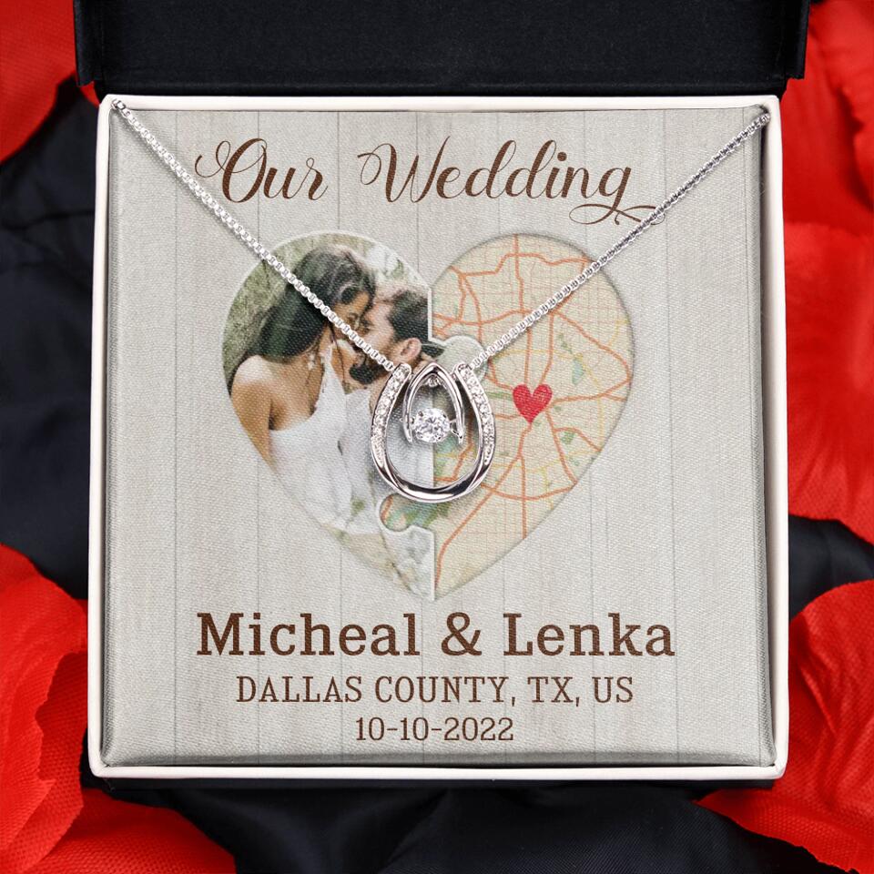 Our Wedding - Personalized White Gold Necklace - Image 36